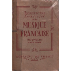 Répertoire analytique de la musique française des origines à nos...