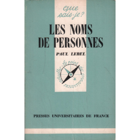 Les noms de personnes