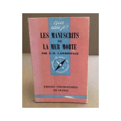 Les manuscrits de la mer morte