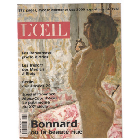 Revue l'oeil n° 508 : Bonnard ou la beauté nue