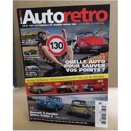 Autoretro n° 356 / quelle auto pour sauver vos points