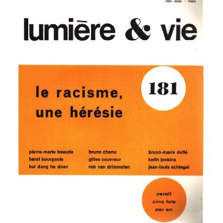 Le racisme une hérésie