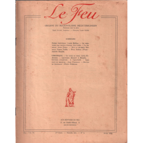 Revue le feu n° 4 / avril 1932