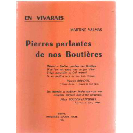 En vivarais pierres parlantes de nos boutières