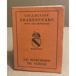 Le marchand de venise / texte anglais -français