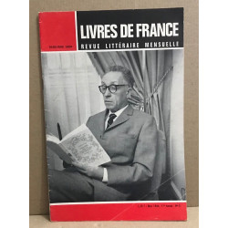 Livres de France Revue littéraire mensuelle/mars 1966 / numero...