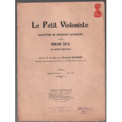 Le petit violoniste pour violon seul ( 3ème livre 12 partitions )