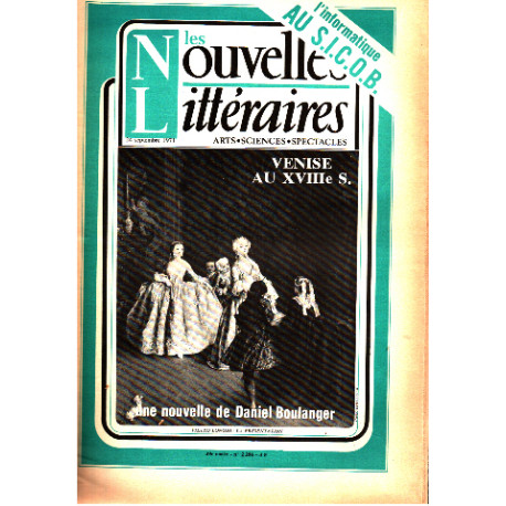 Les nouvelles litteraires n° 2296 / venise au XVIII° siecle