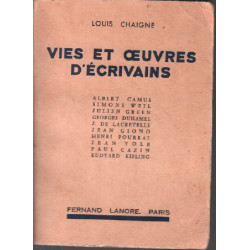 Vies et oeuvres d'écrivains / tome 1