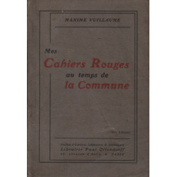 Mes cahiers rouges au temps de la commune