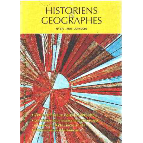 Historiens et geographes n° 370/ vivre en france - les monarchies...