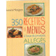 350 recettes et menus a base produits alleges