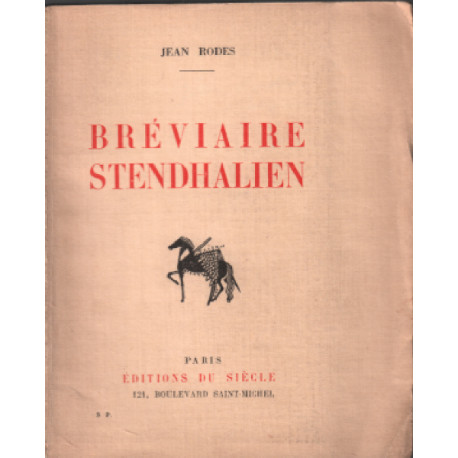 Breviaire stendhalien / EO numerotée