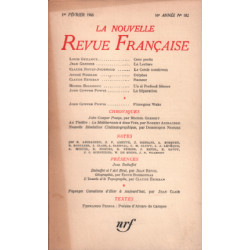 La nouvelle revue française n° 182