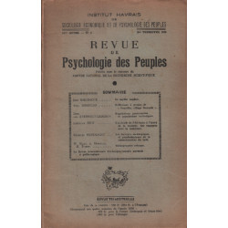 Revue de la psychologie des peuples / n° 3 /1956