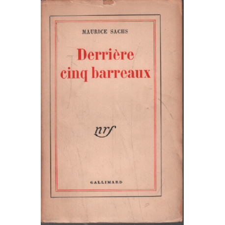 Derrière cinq barreaux