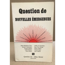 Question de n° 76 / nouvelles émergences