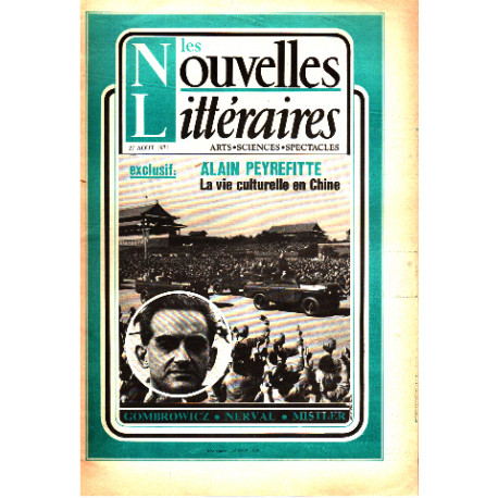 Les nouvelles litteraires n° 2292 / alin peyrefitte : la vie...