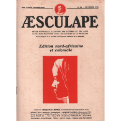 Aesculape / edition nord -africaine et coloniale / novembre 1938 /...