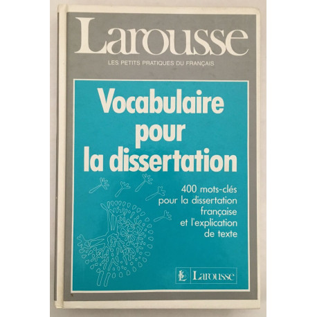 Vocabulaire pour la dissertation