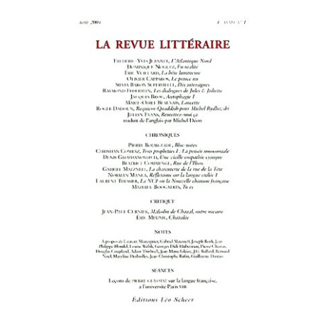 La Revue littéraire N° 1 Avril 2004