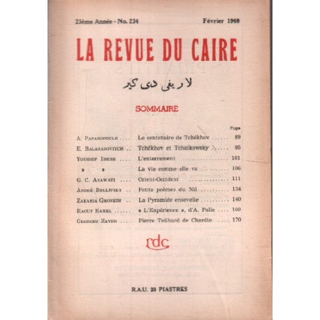 La revue du caire n° 234