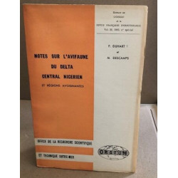 Note sur l'avifaune du delta central nigerien et régions avoisinantes