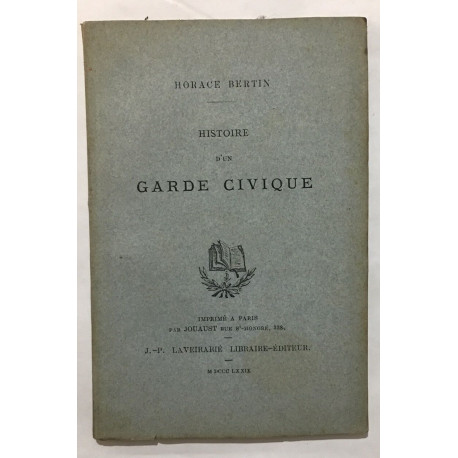 Histoire d' un garde civique (édition de 1874)