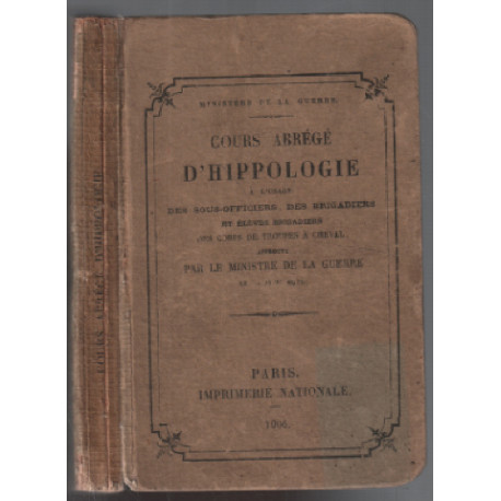 Cours abrégé d'hippologie