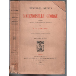 Mémoires inédits de mademoiselle george