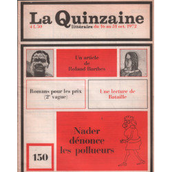 La quinzaine litteraire n° 150 ./ nader denonce les pollueurs