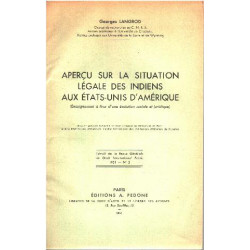 Aperçu sur la situation légale des indiens aux états-unis d'amerique