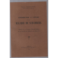 Contribution à l'étude de la maladie de Schamberg