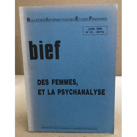 Des femmes et la psychanalyse