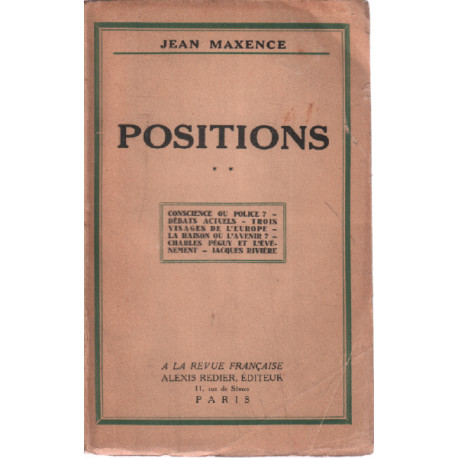 Positions / tome 2