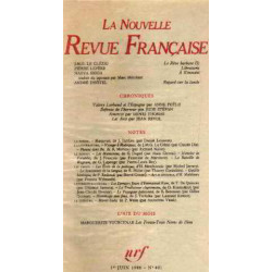 La nouvelle revue française n°401 / EO numerotée sur velin ( n° 6)