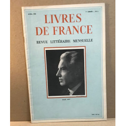 Livres de France Revue littéraire mensuelle/avril 1956 / numero...