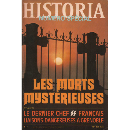 Historia magazine n° 356 bis / les morts mystérieuses le dernier...