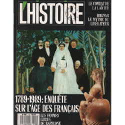 Revue l'histoire n° 128 / 1789-1989 : enquete sur l'age des français