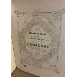 40 leçons de chant specialement composés pour voix de basse ou...