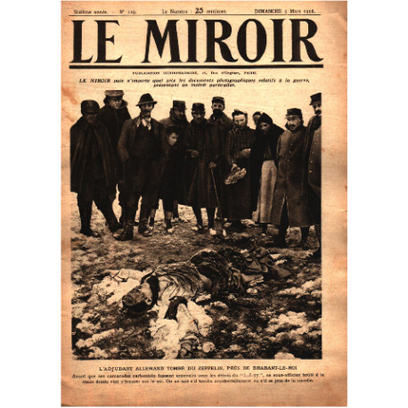 Le miroir publication hebdomadaire n° 119 / l'adjudant allemand...