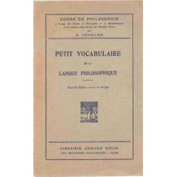 Petit vocabulaire de la langue philosophique