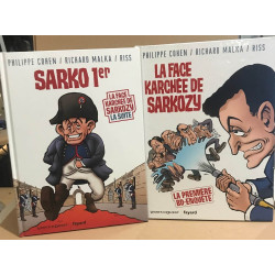 Sarko 1er + la face karchée de Sarkosy ( 2 tomes )