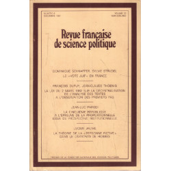 Revue francaise de science politique vol 33 n° 6