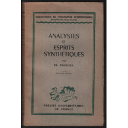 Analystes et esprits synthétiques (1928)