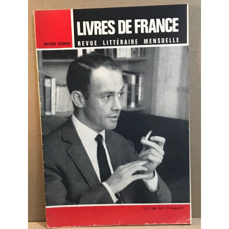 Livres de France Revue littéraire mensuelle/mai 1963 / numero...