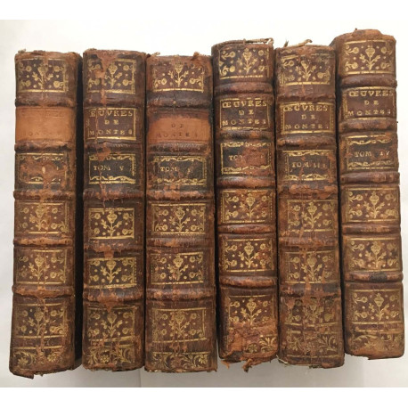 Oeuvres de Monsieur de Monstesquieu / édition de 1771 en 6 tomes