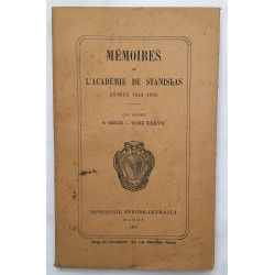 Mémoires de l académie de Stanislas (année 1949-1950 6e série tome...