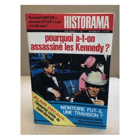 Revue historama n° 250 / pourquoi a 'on assasiné les Kennedy