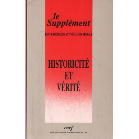 Le supplément n° 188-189 / hisroricité et verité